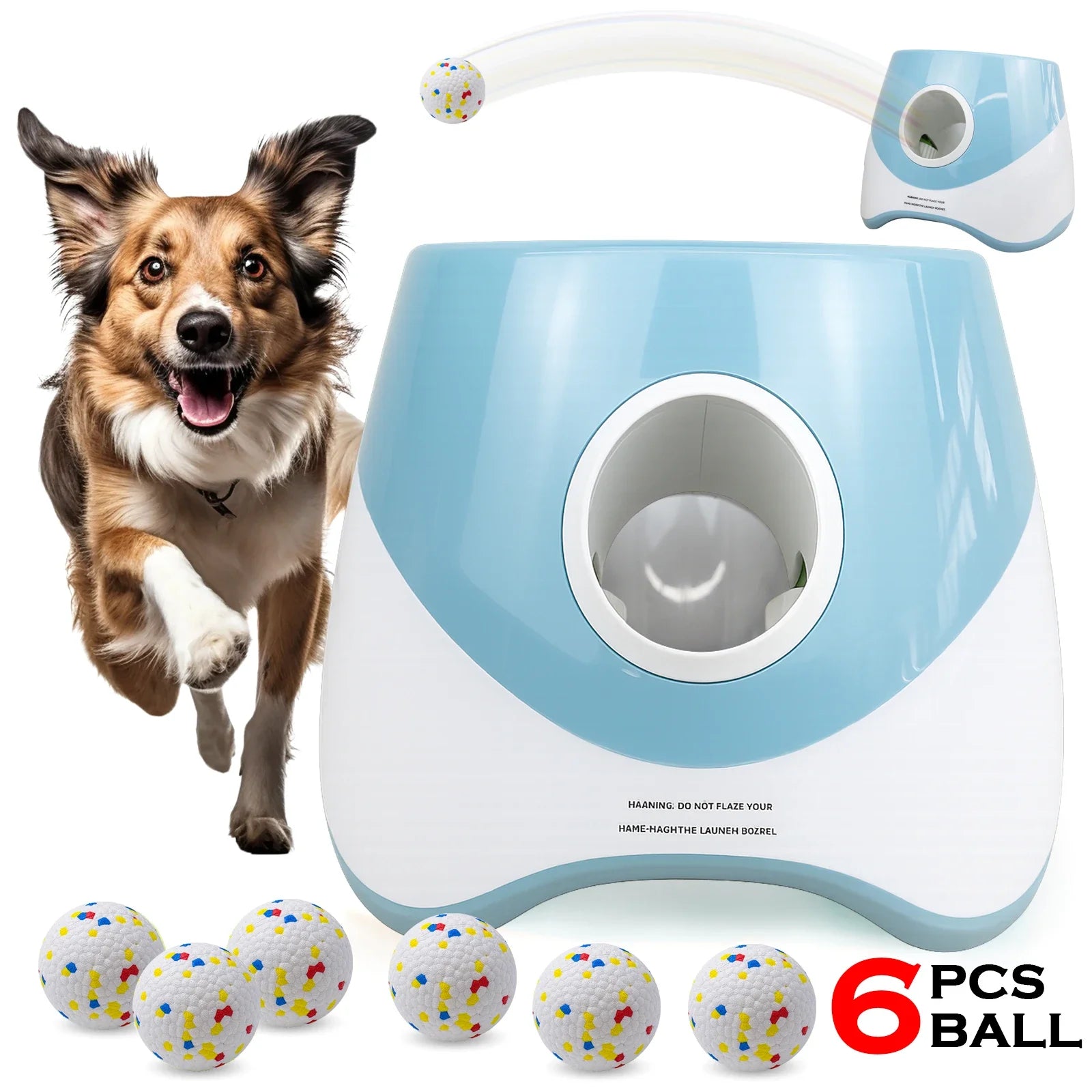 Automatic Dog Ball Launcher (with 6 Balls)